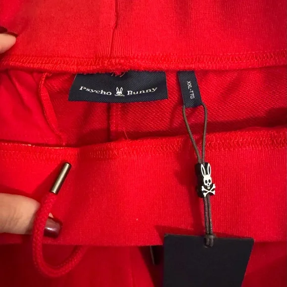 Psycho Bunny Red Sweatpants